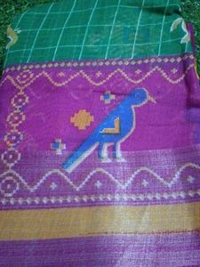 Chanderi Cotton Saree With Blouse
