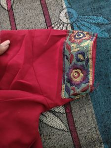 Maroon Colour Sari 🥻