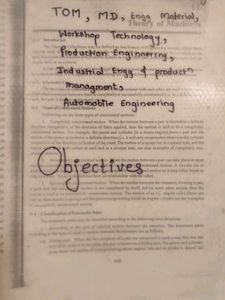 Mechanical Engineering Objective Notes