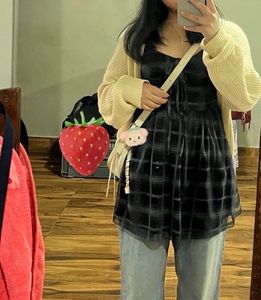 Plaid Fit Flare Mini Dress