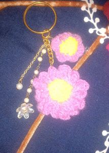 Beautiful 😱💞 Daisy Crochet Keychain