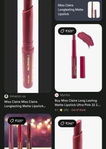 Lipsticks &amp; Lipgloss Water Proof