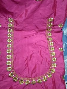 Pink Embroidered Blouse Piece