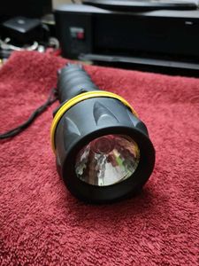 Rugged Black Torch Light W/O Battery