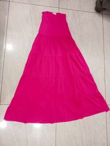 Pink Tiered Maxi Dress