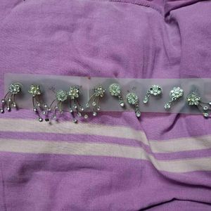 10pcs Rhinestone Diamond Hair Jewellery Bundle
