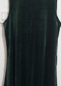 Floral Slip Dress &amp; Bottle Green Combo