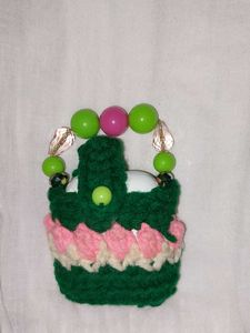 Crochet Beaded Mini Earbud Cover 🌸