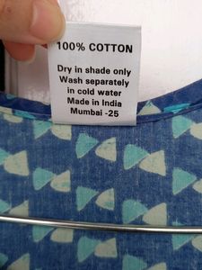 Blue Cotton Nighty