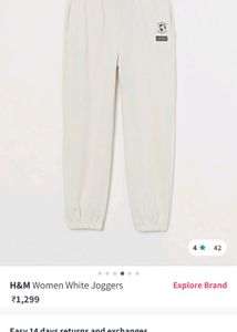 Original Brand H&amp;M Women Joggers Size L .with Tag