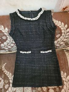 Chic Sparkly Tweed Dress