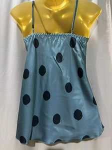 Polka Dot Satin Cami