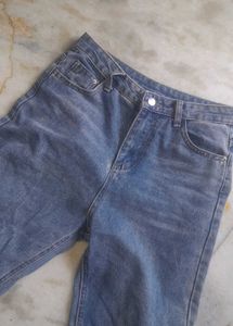 Two-Tone Denim Jeans