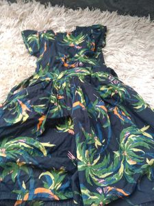 Tropical Print Dress
