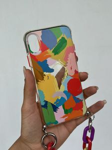Iphone 10S Abstract Case with Chain