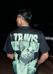 Travis Scott Back Printed Oversized Tshirt