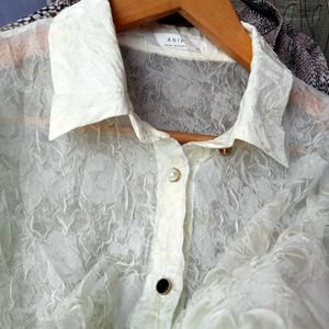 Wrinkle Floral Top