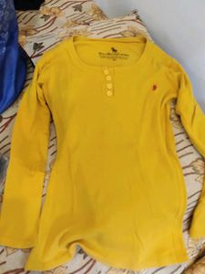 Yellow Long Sleeve Top