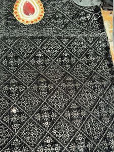 Pink Dhoti With Black Kurta