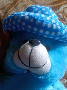 Blue Teddy Bear with Hat