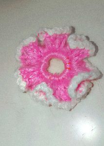 Pink Flower Hair Tie