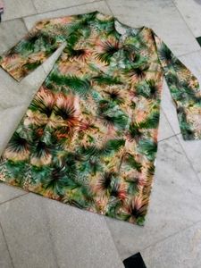 3XL Floral Print Western Kurti
