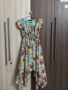 Floral Asymmetrical Dress