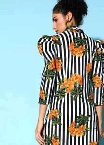 Striped Blazer Dress