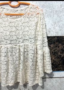 Lace Bell Sleeve Top