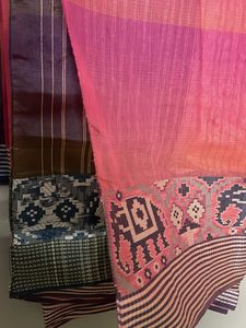 Pink Bengal Cotton  Sari