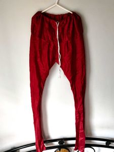 Red Embroidered Girls&#39; Anarkali Suit