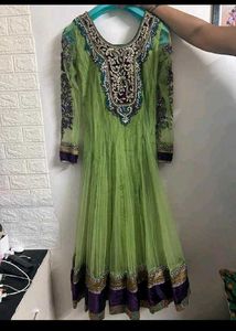 Elegant Green Anarkali Suit