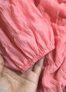 Pink Puff Sleeve Top