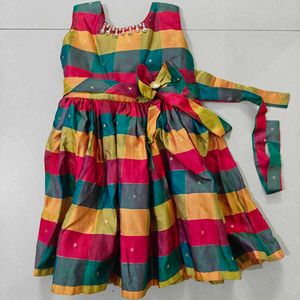 Colorful Silk Dress