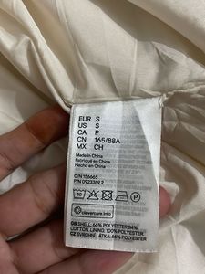 H&amp;M oversized pearl trim collared shirt/jacket
