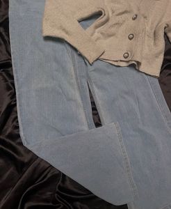 H&amp;M Wide Leg Denim Jeans