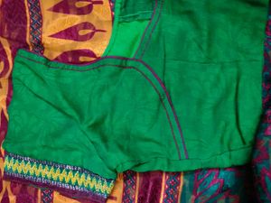 Colorful Saree with Blouse