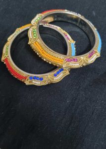 Bangles with Colorful Beads