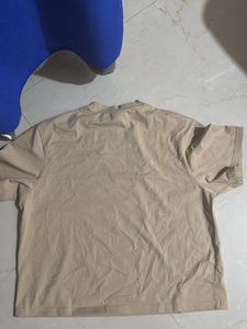 Tan Cropped T-Shirt