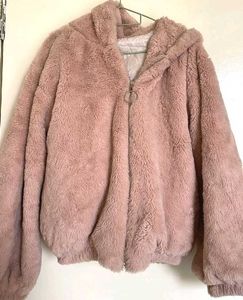 Cozy Pink Faux Fur Hoodie
