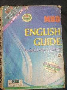 MBD ENGLISH GUIDE Language And Literature IX Class