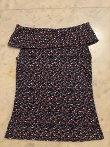 Chemistry Floral Print Off-Shoulder Top