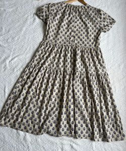 Floral Print Tiered Midi Dress