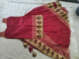 Red Lehnga With Kurti