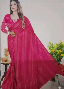 Rose Pink saree