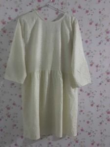 Elegant Creamy White Dress