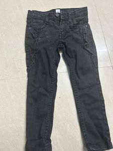 Girls Black Denim Jeans