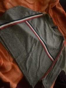 Striped Grey Top