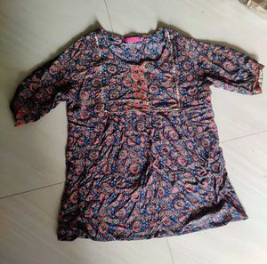 Boho Print Tunic Top