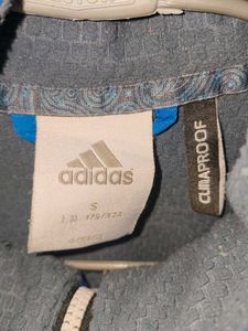 Adidas Blue Plaid Casual Jacket for Men